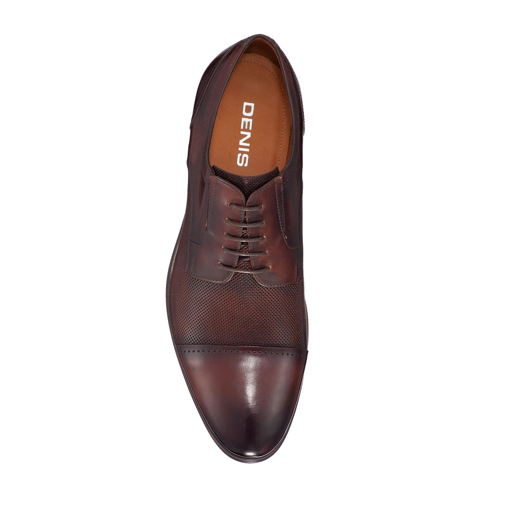 Pantofi Eleganti Barbati 6858 Vitello Foro Maro