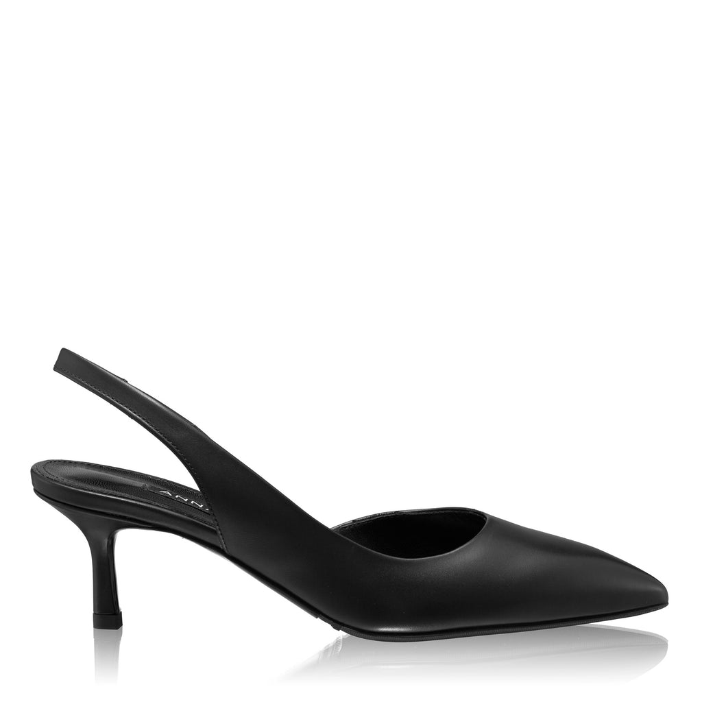 Pantofi Decupati Dama 8064 Vitello Negru