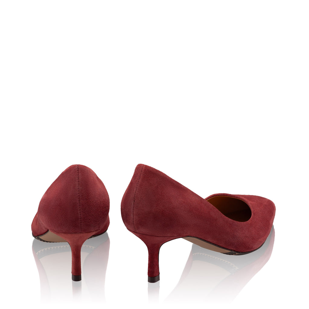 Pantofi Eleganti Dama 8087 Camoscio Bordo