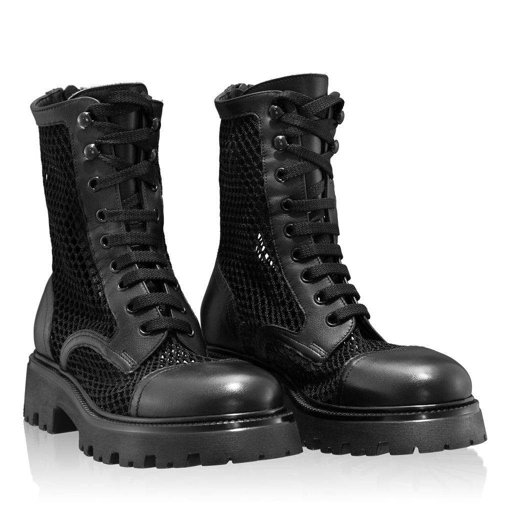 Ghete Dama 8118 Vitello+Rete Negru