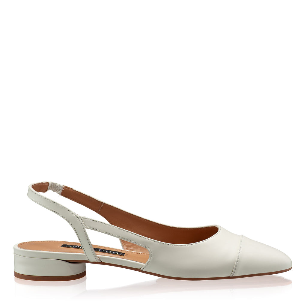 Pantofi Decupati Dama 8078 Vitello+Panna