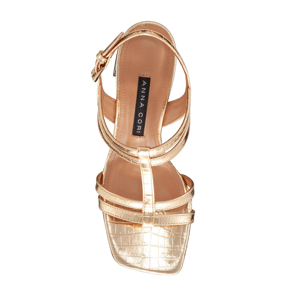 Sandale Dama 6006 Croco Platino
